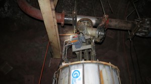 Underground dump valve Guichon for mining on site